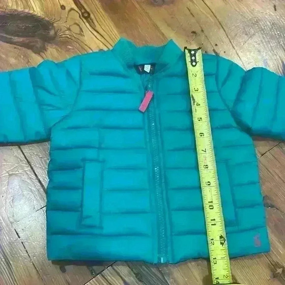 Joules green winter baby puffer coat size 9 - 12 months - Picture 7 of 7